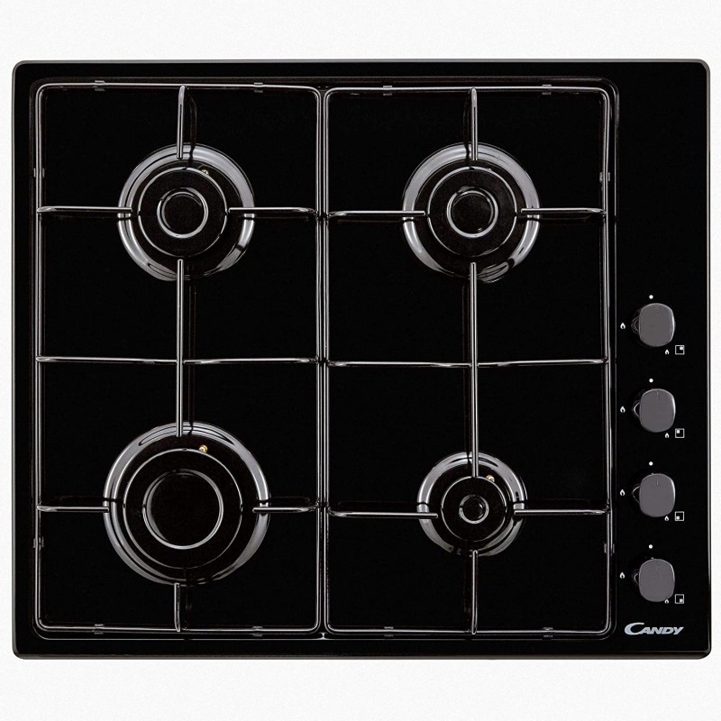 Manopole Nere Lucide Per Piani Cottura Gas Candy | Adattabili Con Innesco Da 6 Mm
