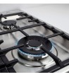 Piano Di Cottura Hisense GM973XF Da 90cm Colore Inox 5 Fuochi (1 Brucciatore Wok)grigle In Ghisa