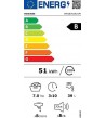 Lavatrice Libera installazione Slim Hisense WFGE70141VM 7kg. 1400g. Classe Energetica B SLIM  Profonda 46,5 cm Cm Inverter