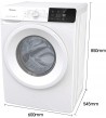 Lavatrice Libera installazione Slim Hisense WFGE70141VM 7kg. 1400g. Classe Energetica B SLIM  Profonda 46,5 cm Cm Inverter