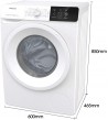 Lavatrice Libera installazione Hisense WFGE80141VMS 8kg. 1400g. Classe D SLIM 46,5 Profonda Cm Inverter