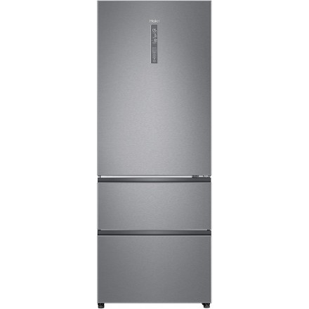 Frigorifero Combinato Haier A3FE742CMJ 3 Porte Alluminio Capacità 463L Classe Energetica E