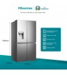 Frigorifero Hisense RQ760N4AIF 4 Porte Inox Inverter Dispenser Classe Energetica F