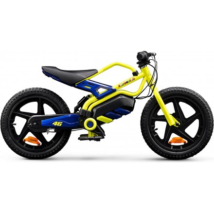 Bici Elettrica VR46 VR-BI-220001 Motorbike Per Bambini Potenza 150 W Capacità Batteria 125 WH Colore Giallo/blu