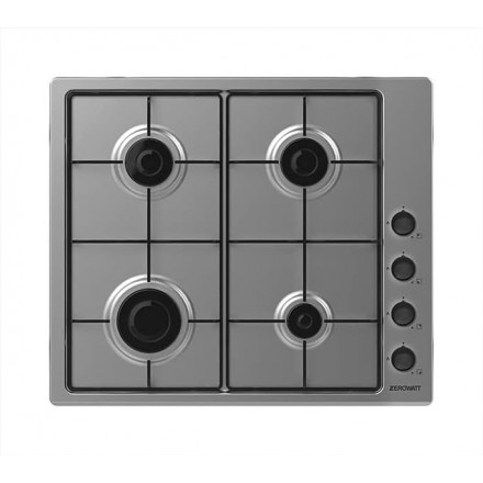 Piano Cottura Zerowatt ZMH6WCLX Larghezza 60 CM Fuochi 4 Colore Inox