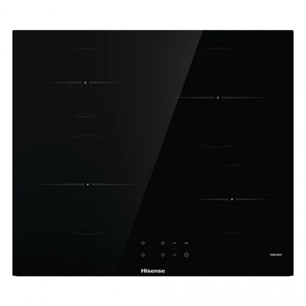 Piano Cottura A Induzione Hisense I6421CB 4 Fuochi Profondità 52 Cm Colore Nero