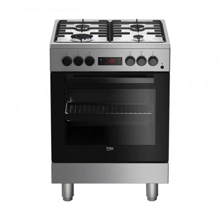 Cucina A Gas Beko FSE62110DXF Con Forno Elettrico 60x60 CM Potenza 8300 Watt Colore Inox