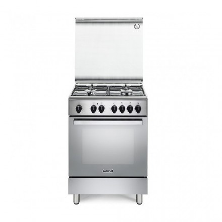 Cucina A Gas De Longhi DMX64ED Con Forno Elettrico 60x60 Cm 4 Fuochi Colore Inox