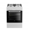 Cucina Beko FSE62110DW Bianca 4 Fuochi con Forno Elettrico
