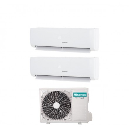 Climatizzatore Hisense Dual (2AMW42URGC+CJMR0901G+CJMR1201G)  Wifi Motore Inverter Classe Energetica A++/A++