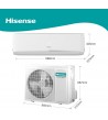 Climatizzatore Hisense  (CBBT242AG+CBBT242AW) 24000 BT CLASSE ENERGETICA A++/A+