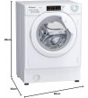 Candy Lavatrice a incasso CBWO 49TWME-S Capacità 9 Kg  Motore Inverter 1400 giri Classe Energetica A