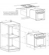 Candy Forno A Incasso FIDC X502IT  Ventilato Colore Inox Capacità 65 Lt Profondità 60 Cm Classe Energetica A