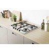 Candy Piano Cottura CHW6BRX 4 Fuochi A Gas Colore Acciaio Inox