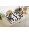 Candy Piano Cottura CHW6BRX 4 Fuochi A Gas Colore Acciaio Inox