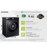 Samsung Lavatrice WW90DB7U94GBU3 Capacità 9 Kg 1400 Giri Classe Energetica A