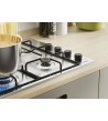 Candy piano cottura CHW6LBX 4 fuochi a Gas Larghezza 60 cm Colore Inox