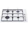 Candy piano cottura CHW6LWW 4 fuochi a Gas Larghezza 60 cm colore Bianco