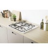 Candy piano cottura CHW6LWW 4 fuochi a Gas Larghezza 60 cm colore Bianco