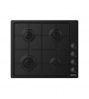 Candy piano cottura CHW6LBB 4 fuochi a Gas Larghezza 60 cm Colore Nero