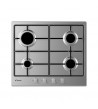 Candy Piano Cottura CHW6BRX 4 Fuochi A Gas Colore Acciaio Inox