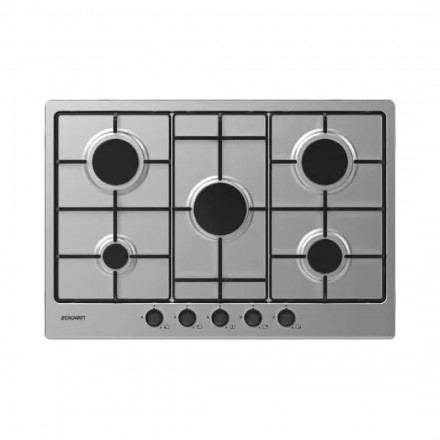 Zerowatt Piano Di Cottura ZHW7CX/1 5 fuochi Larghezza 75 Cm Colore Inox