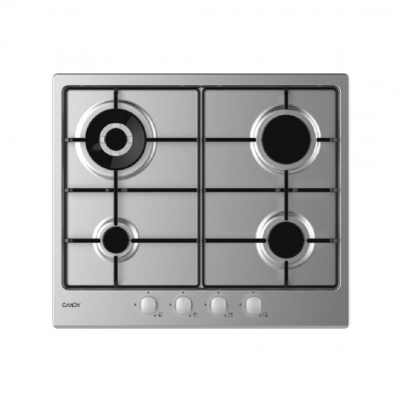 Candy Piano Cottura CHW6BR4WX 4 Fuochi a Gas Colore Inox