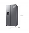 Samsung Frigorifero RS70F64KETEF Capacità 640 Lt Altezza 178 Cm Classe Energetica E