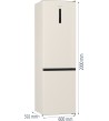 Hisense Combinato RB434N4CRE No Frost Colore Sabbia Classe Energetica E