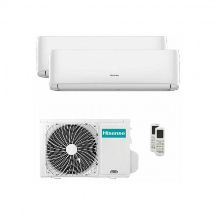 HISENSE Climatizzatore Dual (2AMW42U4RGC+2pz HAXU090AG) Classe Energetica A++/A+