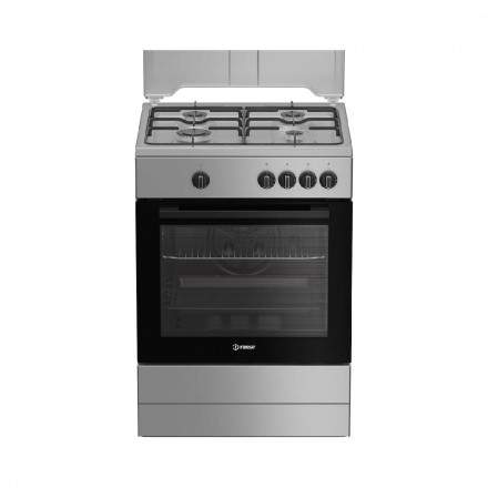 INDESIT Cucina A Gas I6GGKMS 4 Fuochi 64 Lt 15 W Inox Classe Energetica A