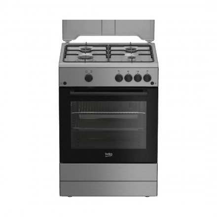 BEKO Cucina FBE62120XD Forno Ventilato Multifunzione 4 Fuochi Classe A Inox Libera Installazione