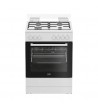 BEKO Cucina FBE62011WC Forno Ventilato Multifunzione 4 Fuochi Classe A Bianca Libera Installazione
