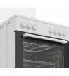BEKO Cucina FBE62011WC Forno Ventilato Multifunzione 4 Fuochi Classe A Bianca Libera Installazione