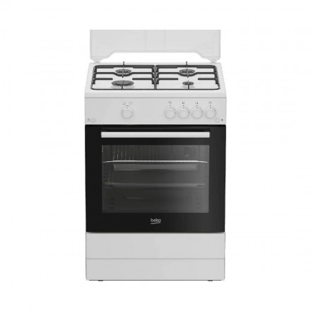 BEKO Cucina Con Forno A Gas FBG62010DW 4 Fuochi Classe A Bianca Libera Installazione