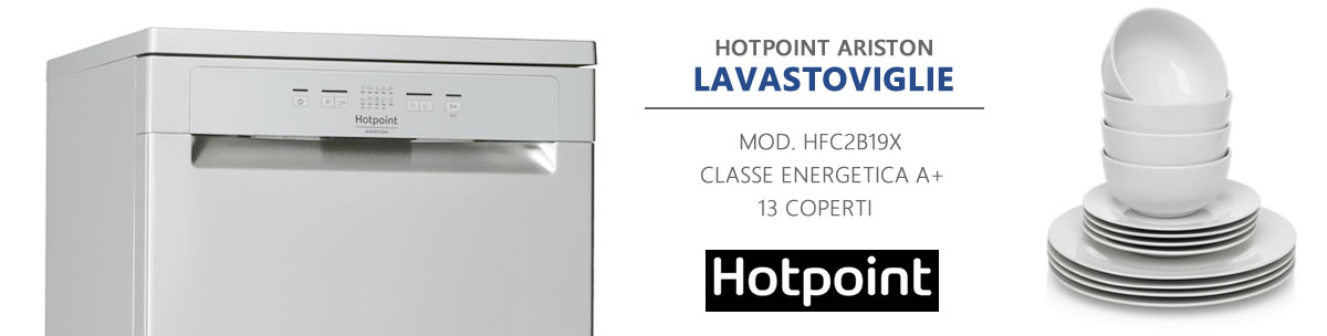 banner lavastoviglie hotpoint ariston hfc2b19x a libera installazione