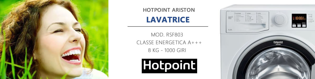 banner lavatrice hotpoint ariston rsf803 a libera installazione