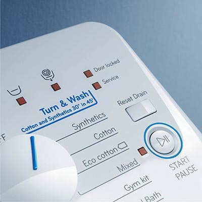 turn wash lavatrice indesit btwa51052