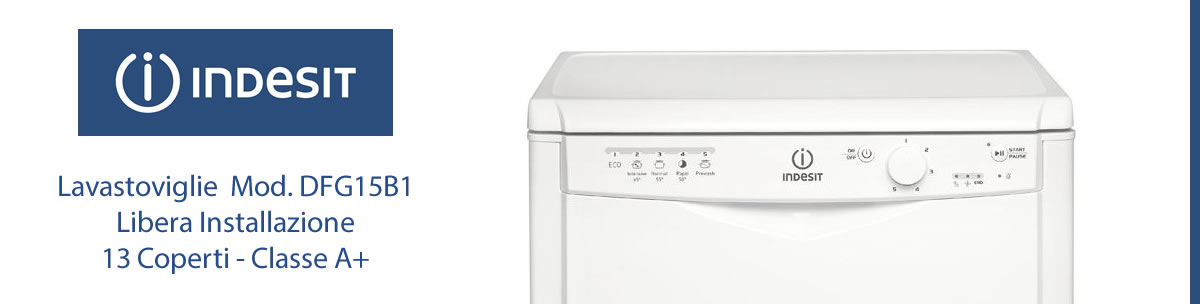 banner lavastoviglie indesit dfg15b1 a libera installazione