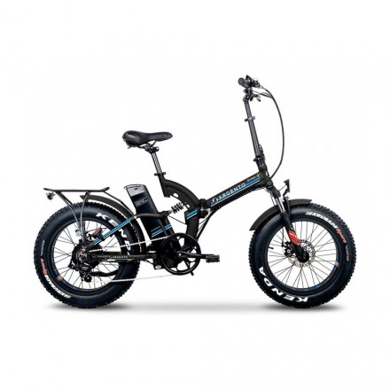 Bici Elettrica AR-BI-210028 Pieghevole  Pedalata Assistita Velocità  25 KW Colore Argento / Blu