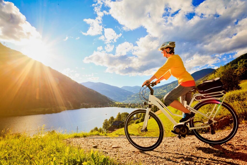 passeggiata in bicicletta elettrica