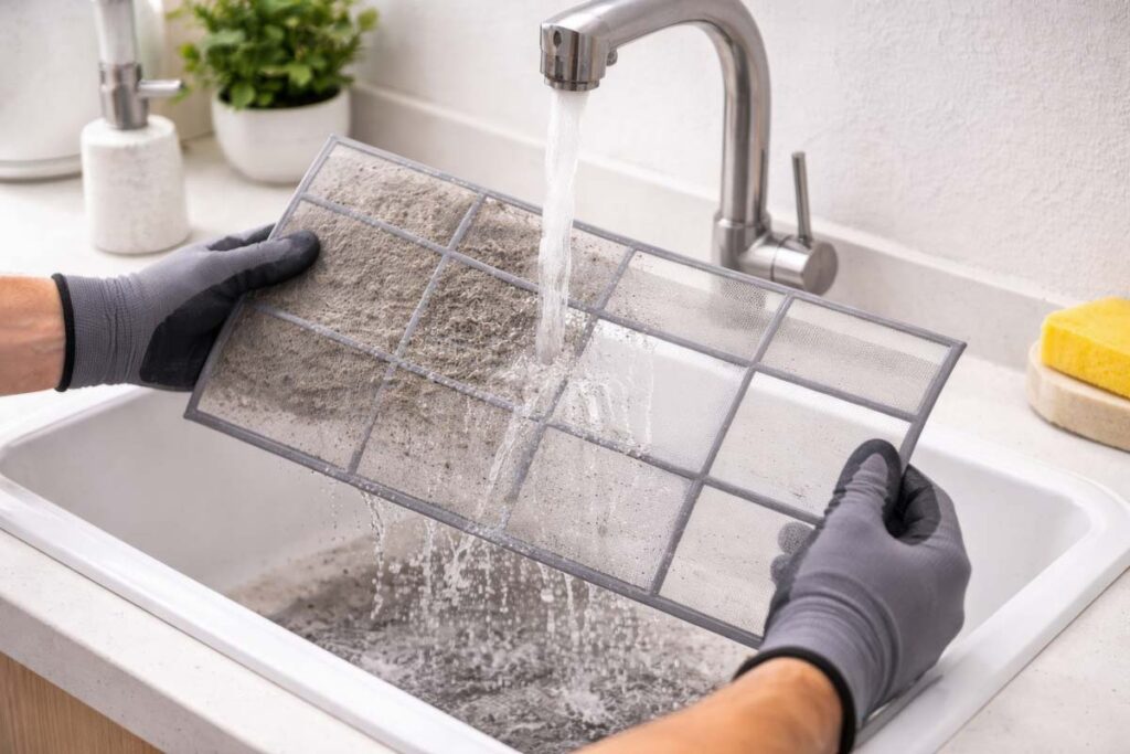 pulizia filtro climatizzatore