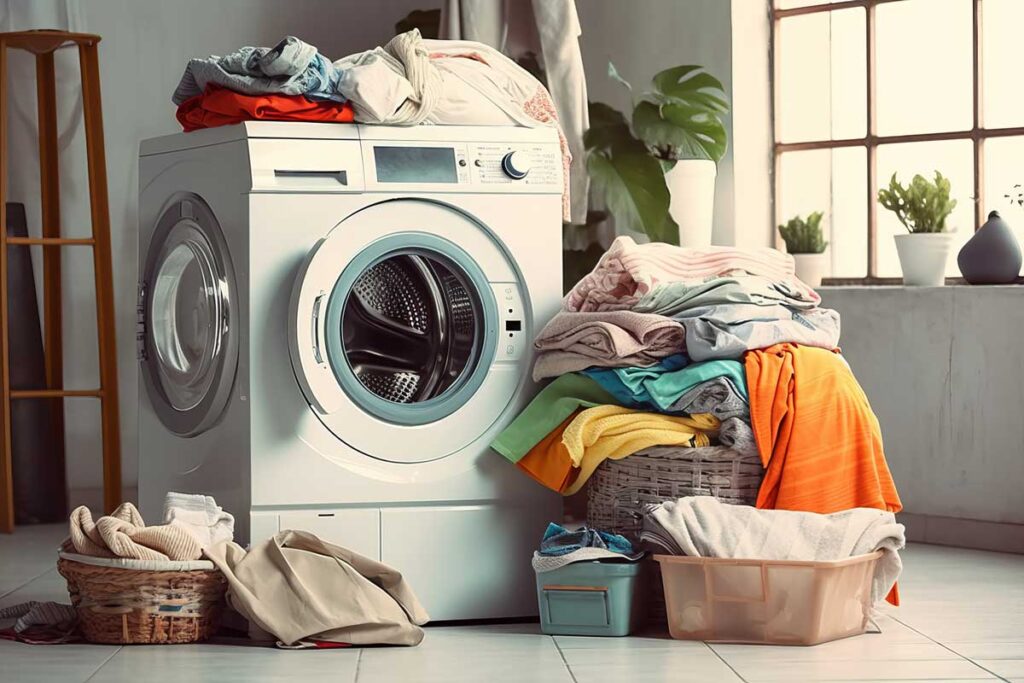 organizzazione bucato per lavatrice
