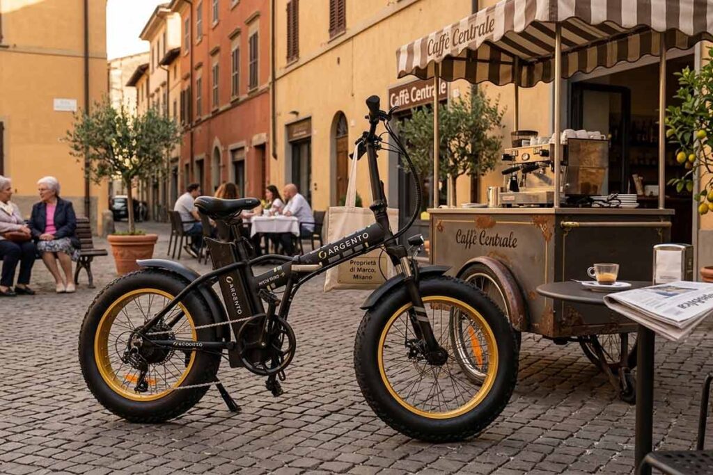 Bici Elettrica Pieghevole Argento Bike Minimax+ Bici Elettrica Pieghevole Argento Bike Minimax+