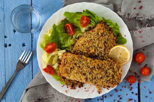 salmone gratinato alle erbe salmone gratinato alle erbe