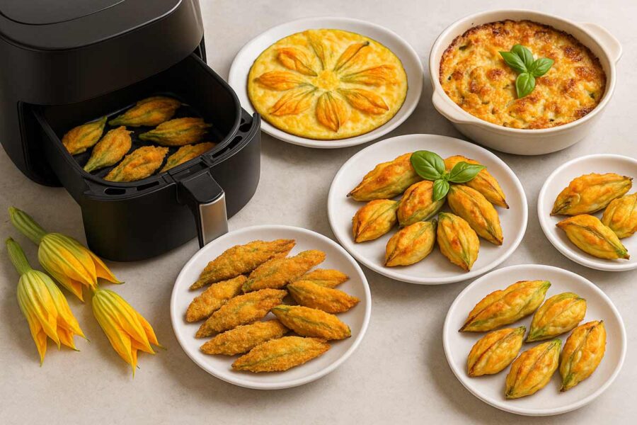 5 ricette di fiori di zucca in friggitrice ad aria + 1 bonus