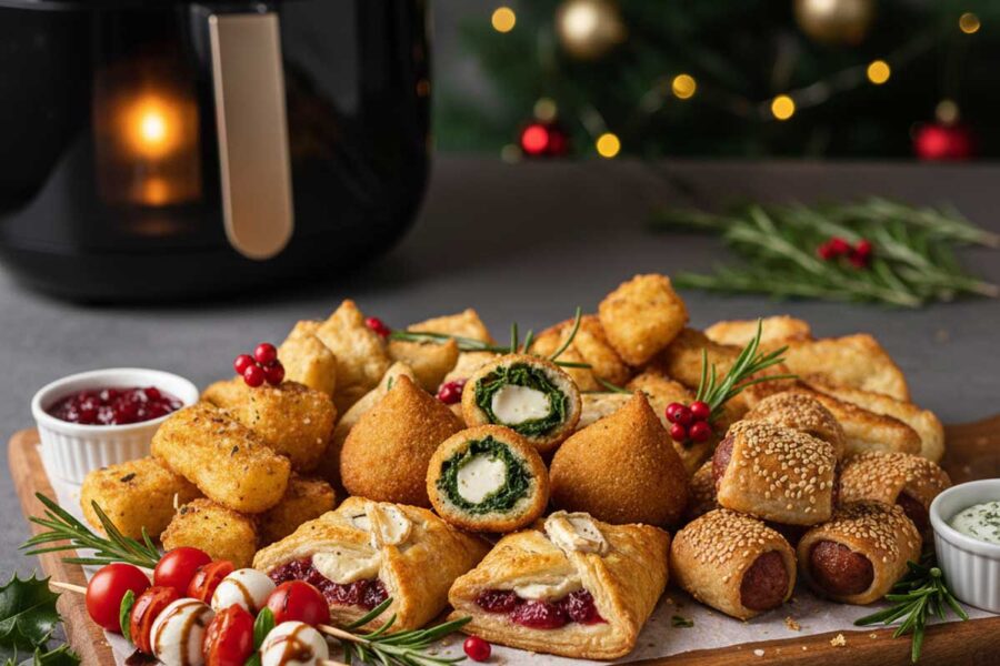 Antipasti di Natale in friggitrice ad aria: idee concrete, veloci e croccanti per le feste