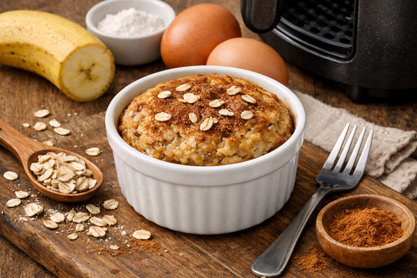 Banana oat cake espresso