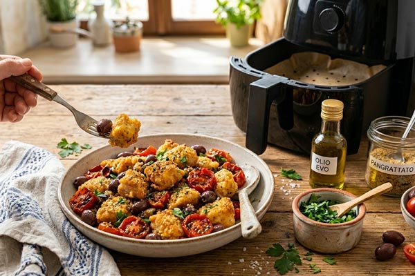 bocconcini di pollo in friggitrice ad aria bocconcini di pollo in friggitrice ad aria