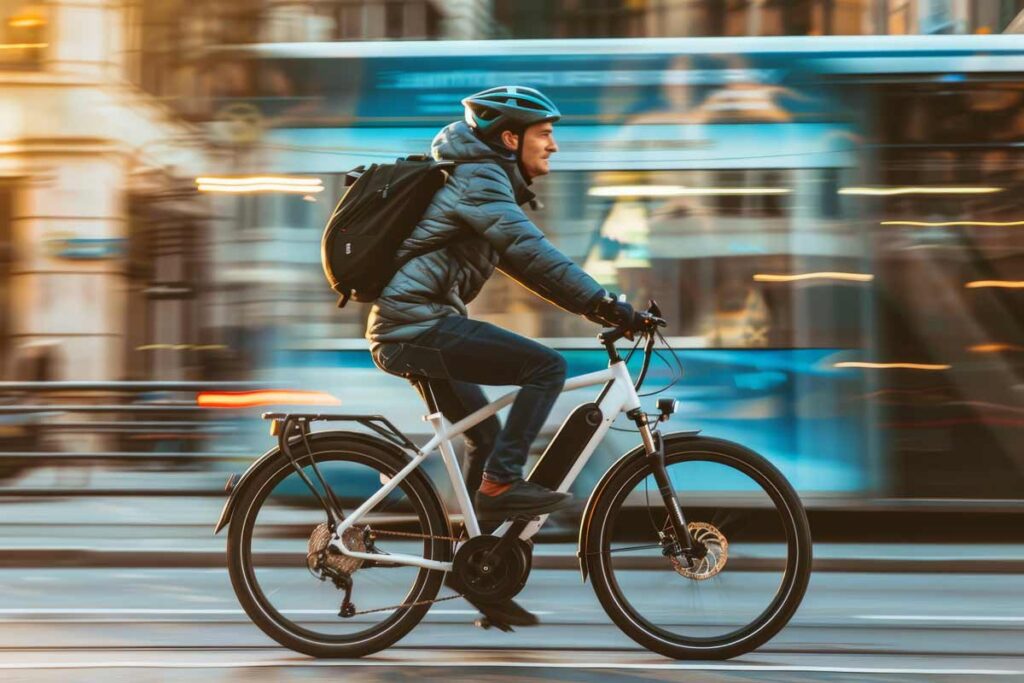 casco per bicicletta elettrica